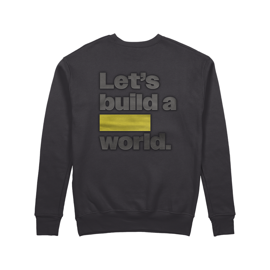 butter brick puff crewneck