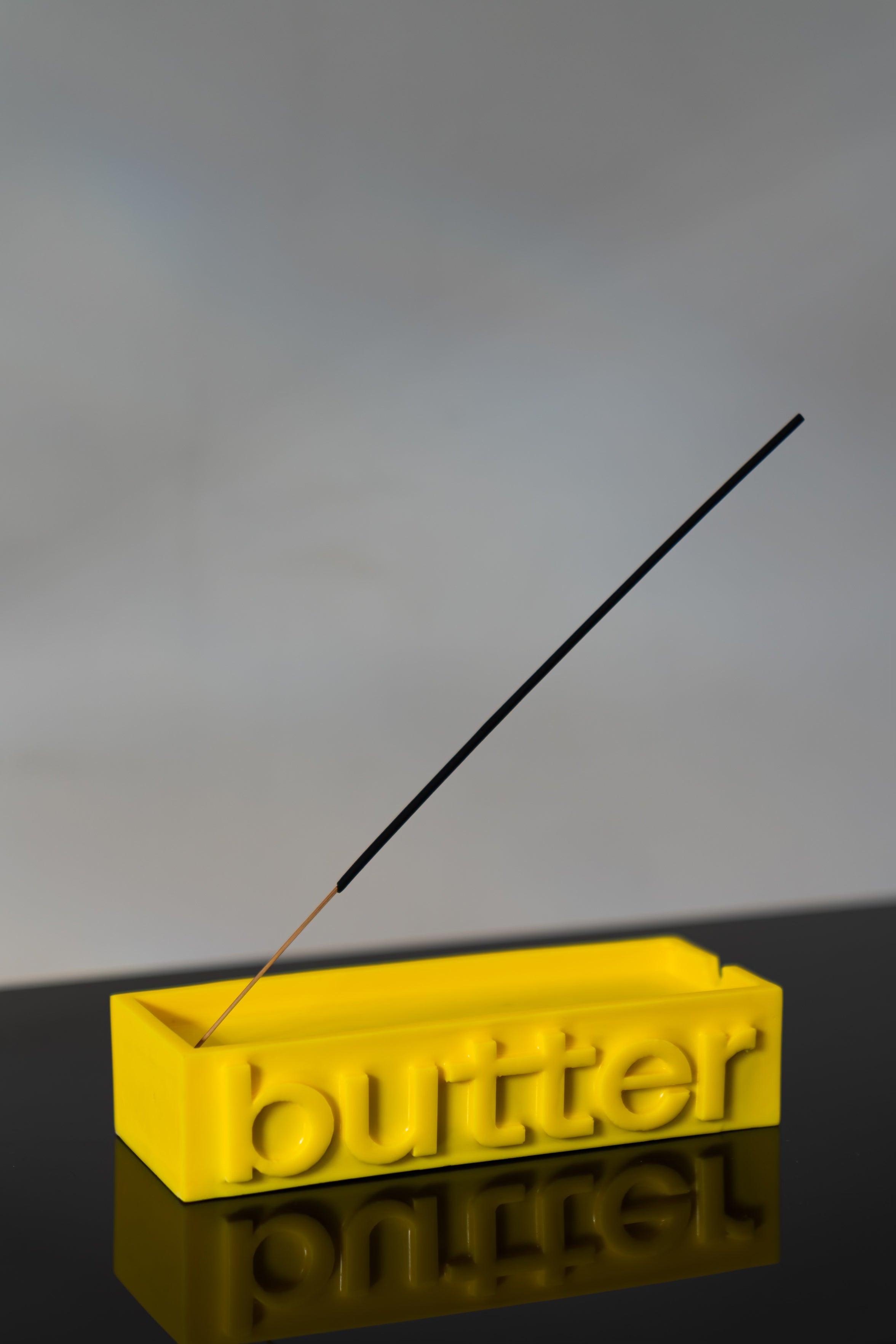 concrete butter brick - incense + joint holder