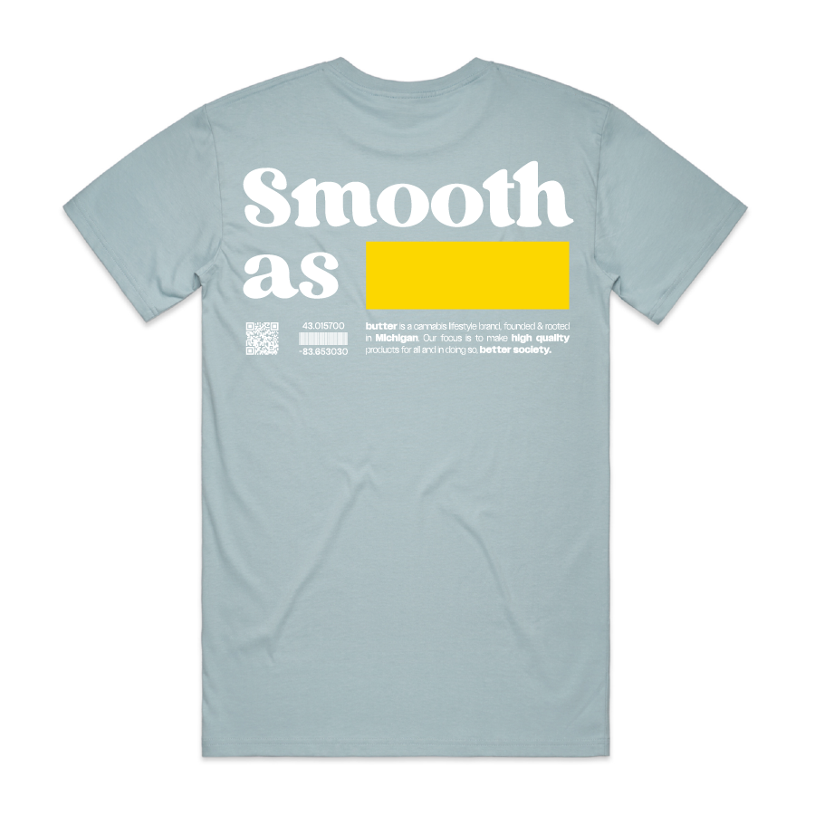 smooth as butter tee - baby blue