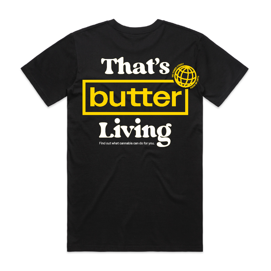 that's butter living tee - black